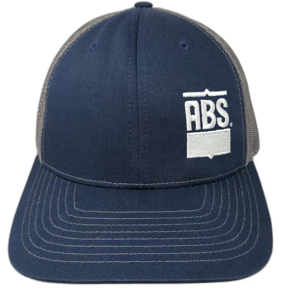 Richardson Trucker Hat Blue Gray One Size ABS Logo Mesh Snapback 112 Hat